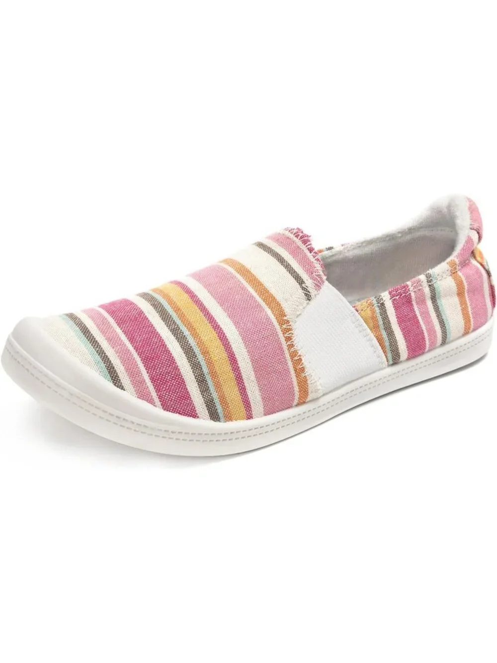 Women's Colorful Stripes Comfortable Lace-Up Breathable Walking Casual Sneakers